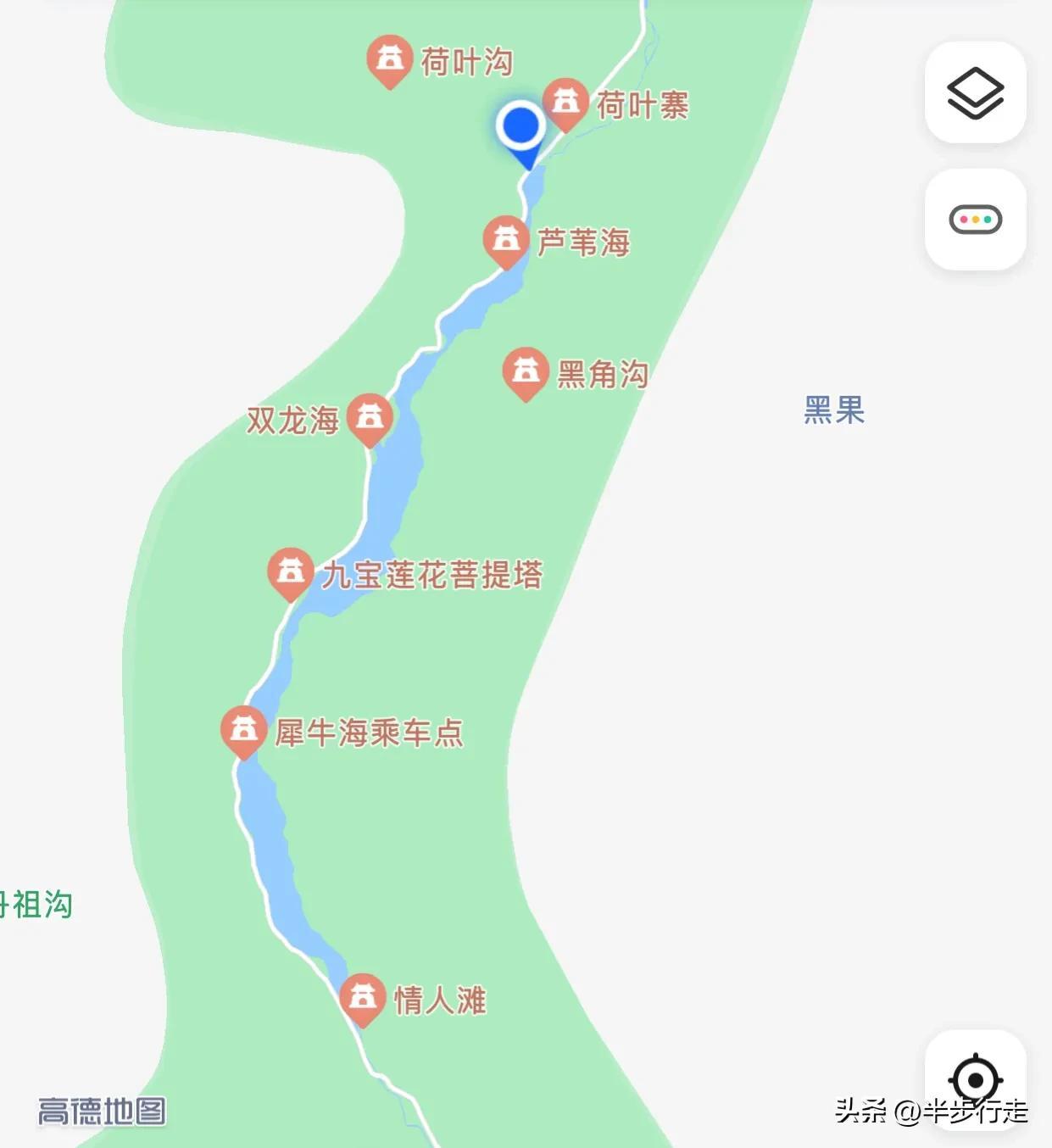 九寨沟沟内游览线路（九寨沟精华旅行攻略图）