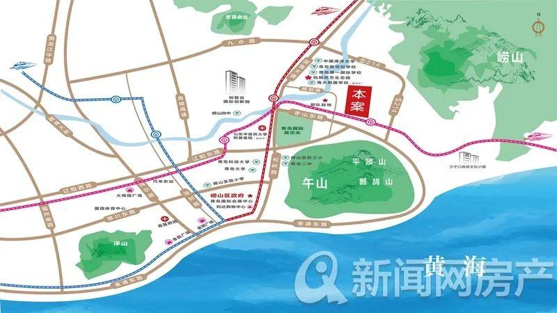 青岛地铁3号线线路图（青岛7条地铁旁楼盘）