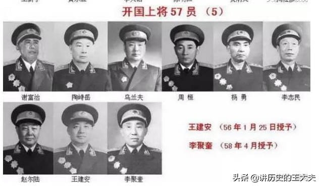 中国开国上将(中国开国上将完整名单)