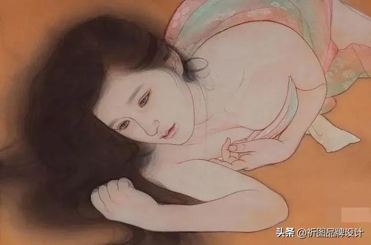 人体绘画(日本画家唯美工笔人体绘画作品欣赏)