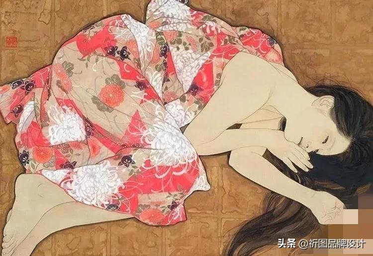 人体绘画(日本画家唯美工笔人体绘画作品欣赏)