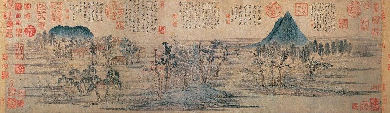 元代文人画(历代文人画代表山水图（高清）)