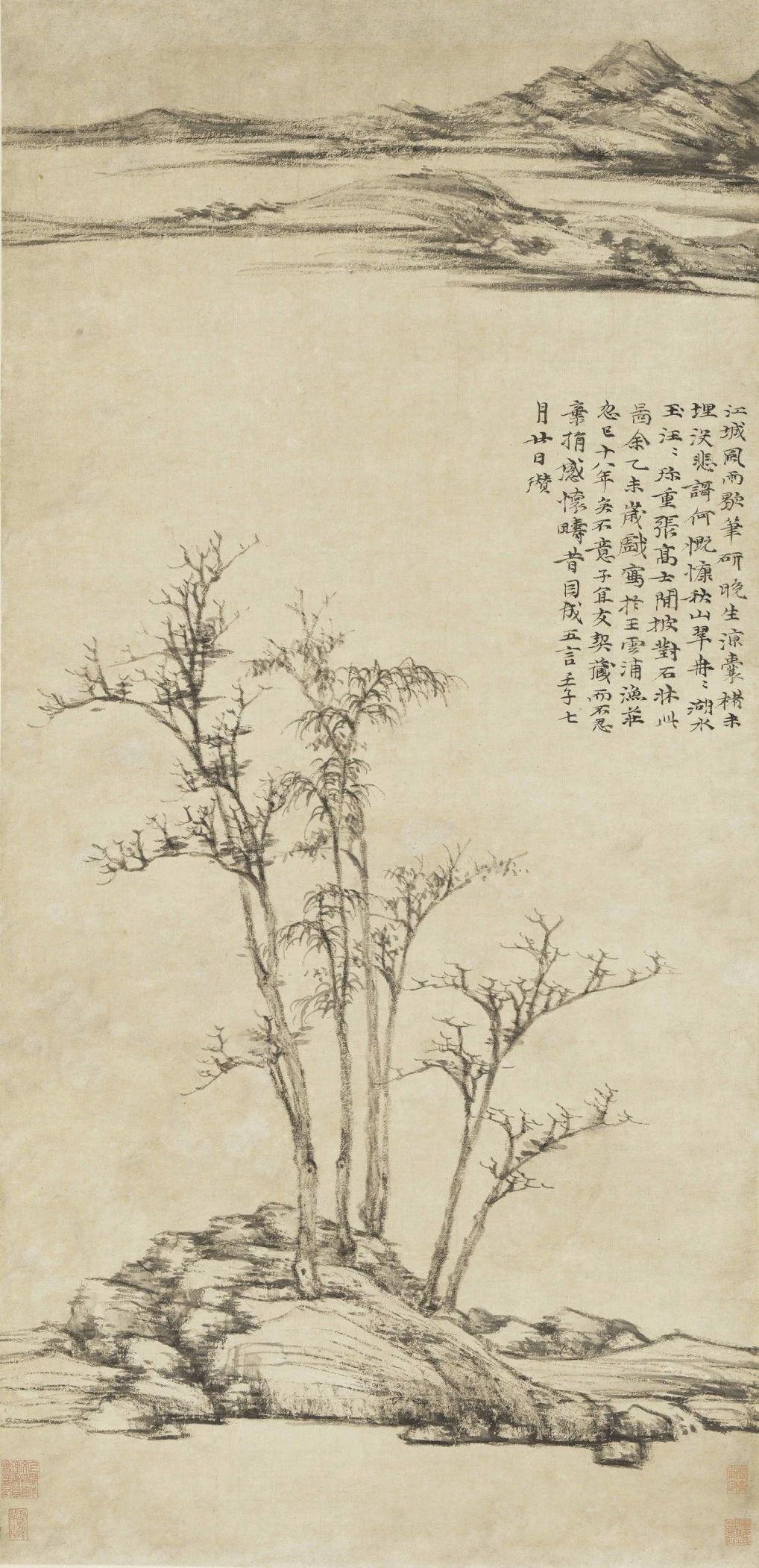 元代文人画(历代文人画代表山水图（高清）)