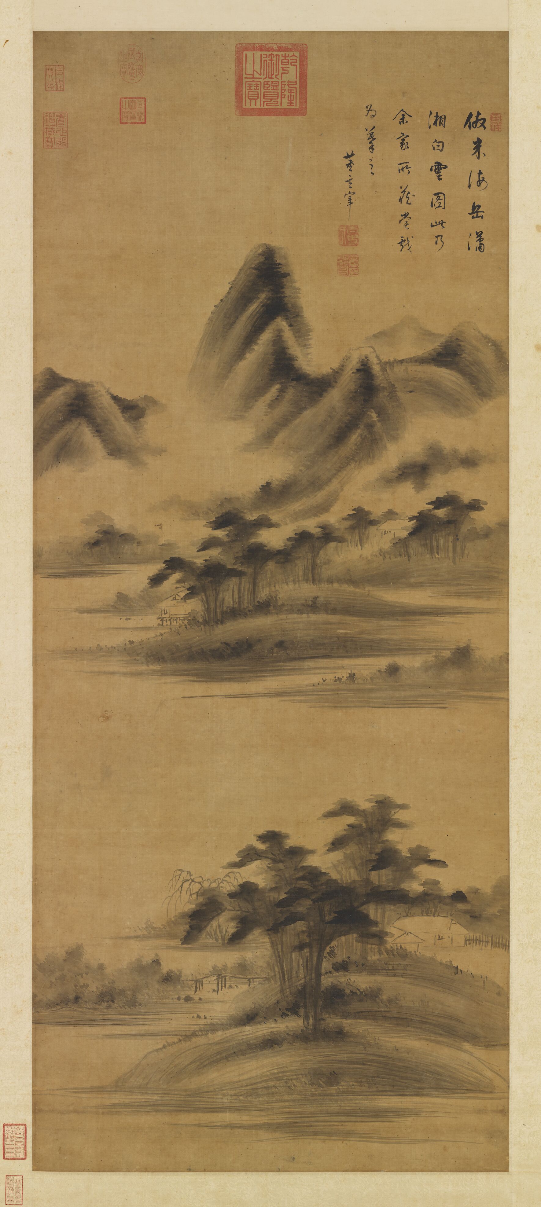 元代文人画(历代文人画代表山水图（高清）)