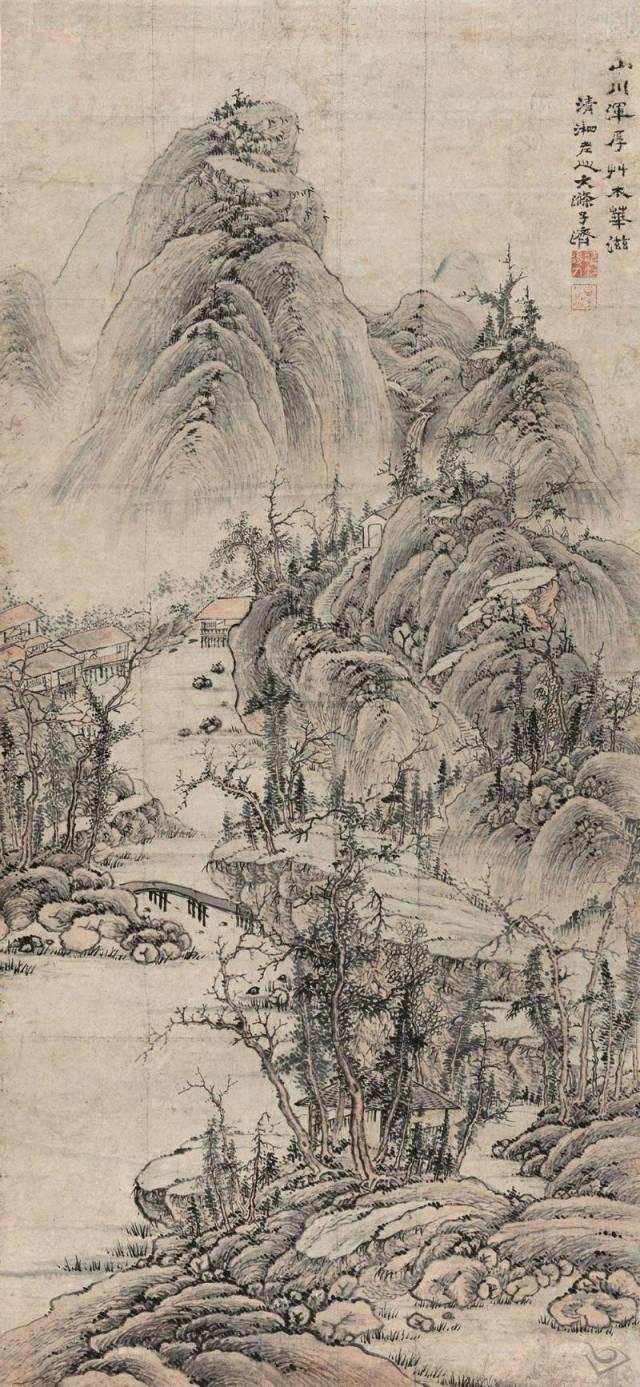 元代文人画(历代文人画代表山水图（高清）)