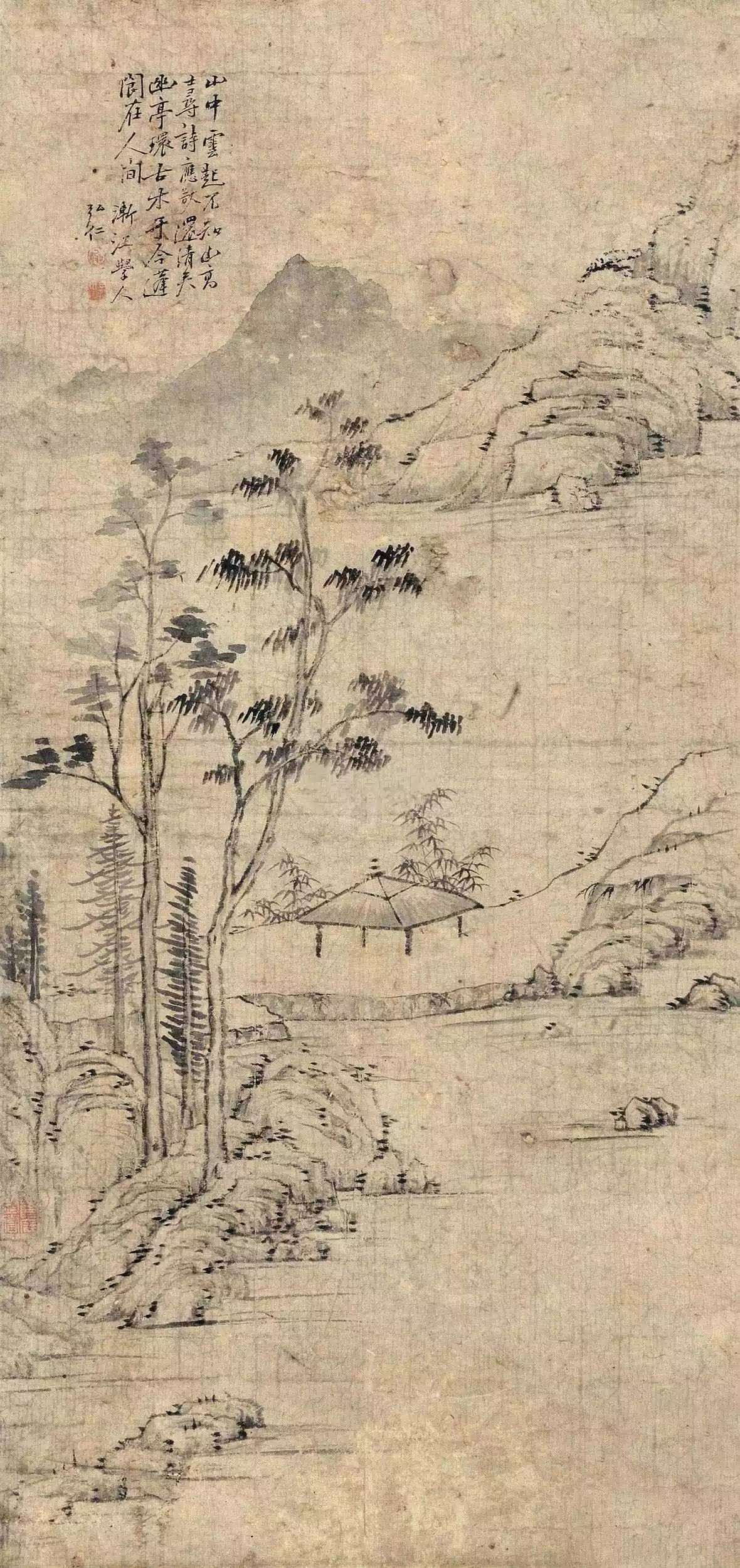 元代文人画(历代文人画代表山水图（高清）)