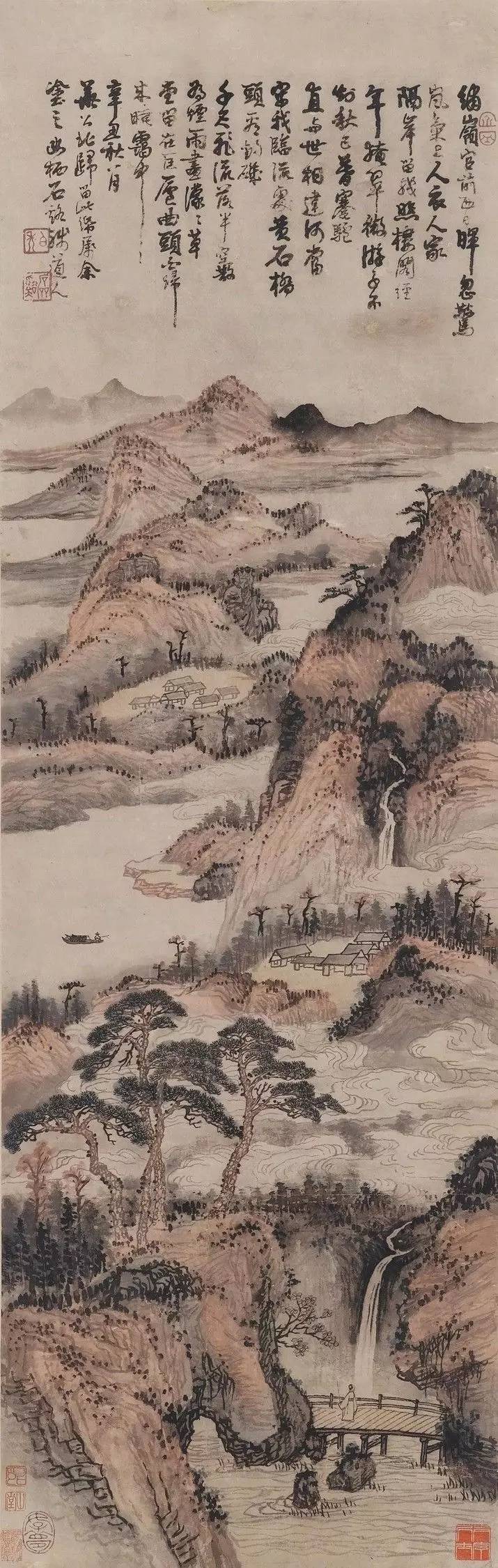 元代文人画(历代文人画代表山水图（高清）)