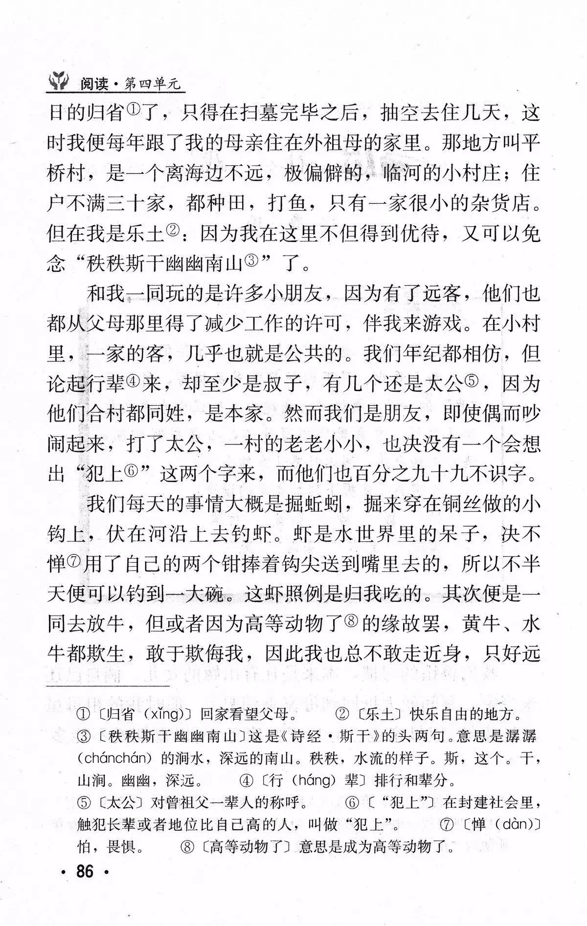 社戏鲁迅(《社戏》（鲁迅）丨那些年，我们一起读过的课文)