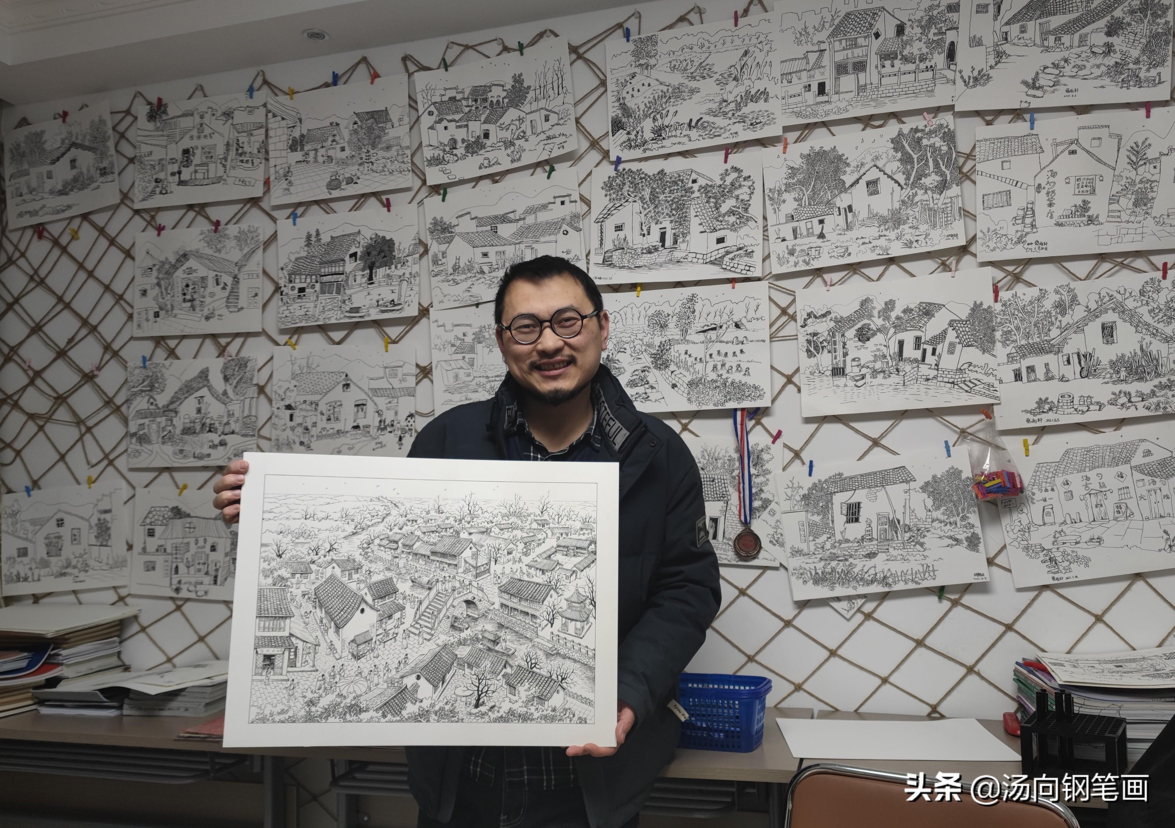 新清明上河图(钢笔画版新清明上河图：奉贤三官堂创作系列2仁寿桥—创作手札)