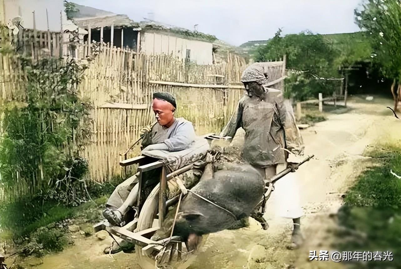 晚清时期的地主(晚清上色老照片，有精心打扮的地主老婆，有面容姣好的青楼女子)