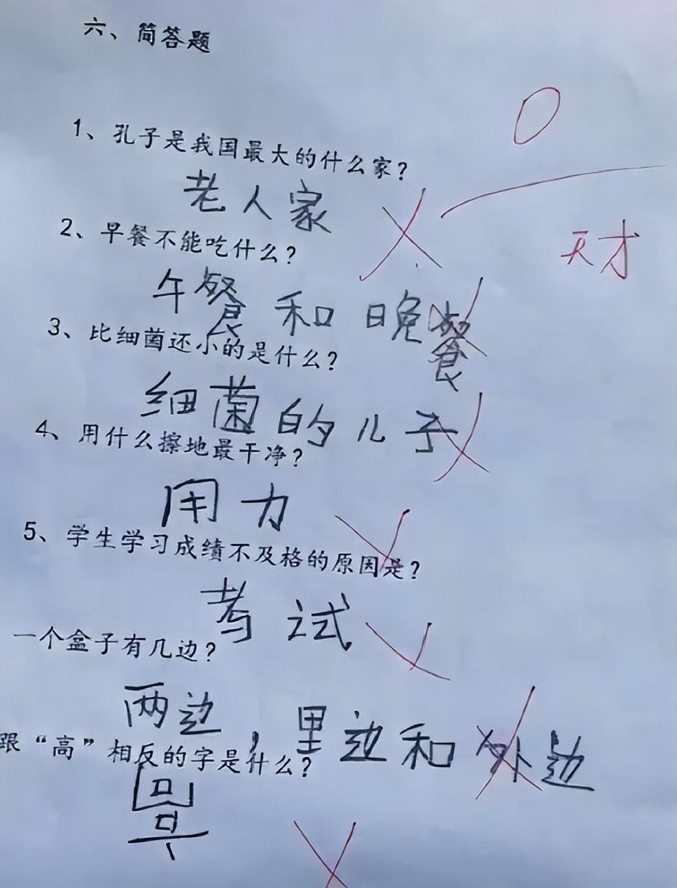 小学数学奇葩神题（小学生）