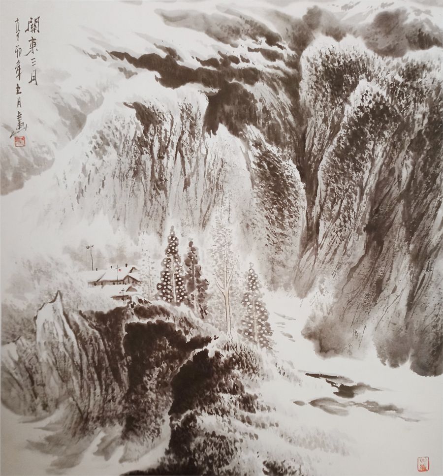 雪怎么画（终于找到雪景画法步骤了！）-第3张图片-索考网